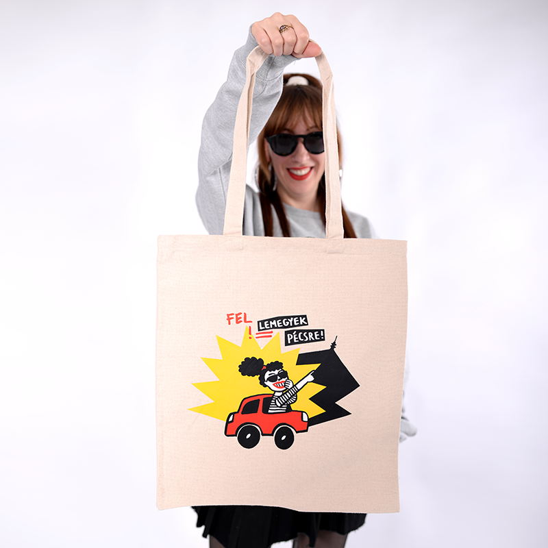 Fel Le Megyek Pécsre Extra Erős Totebag