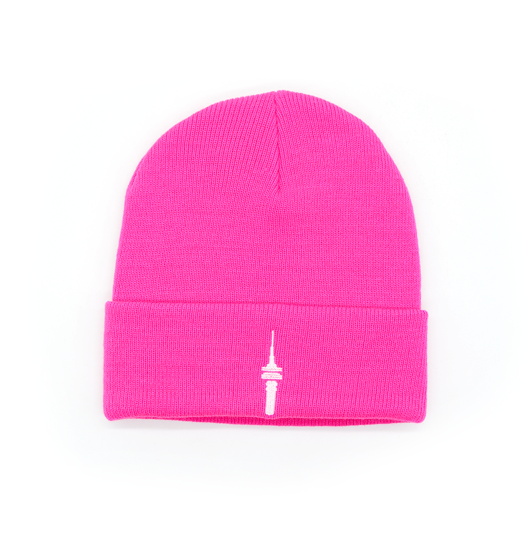 Tv-torony Minimál Téli Sapka - Pink