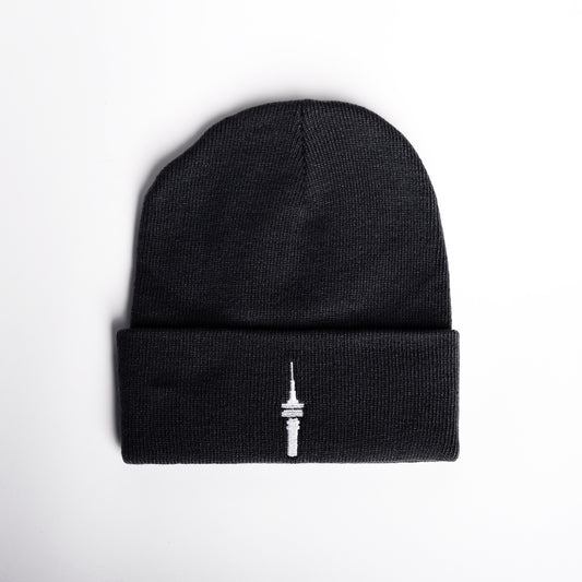 Tv-torony Minimál Téli Sapka - Fekete